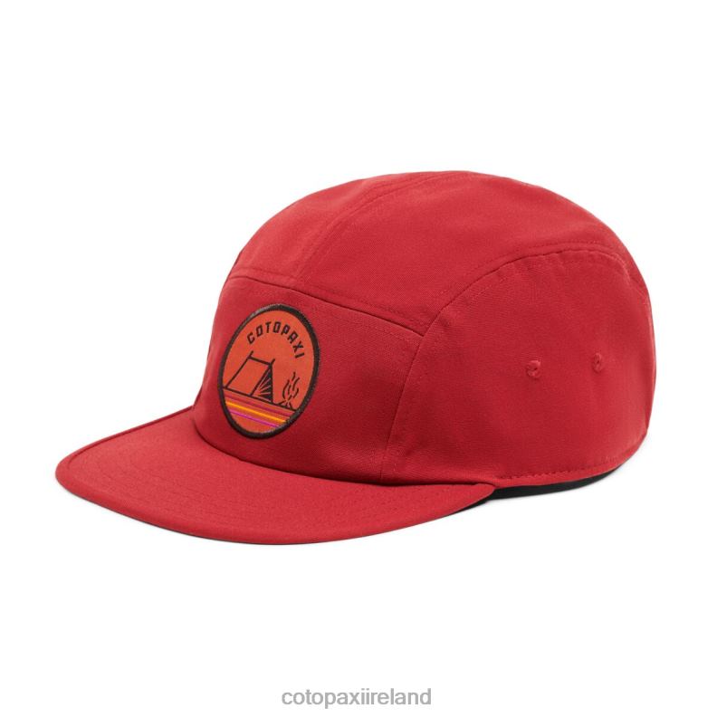 Camp Life 5-Panel Hat Unisex Cotopaxi Currant VPHP4161 Accessories