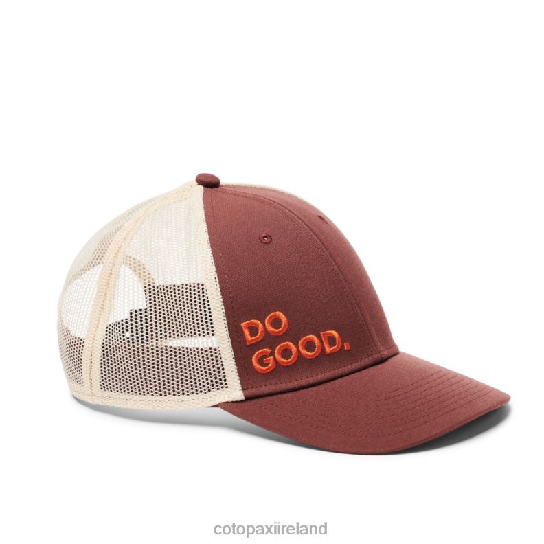 Do Good Trucker Hat Unisex Cotopaxi Chestnut VPHP4185 Accessories