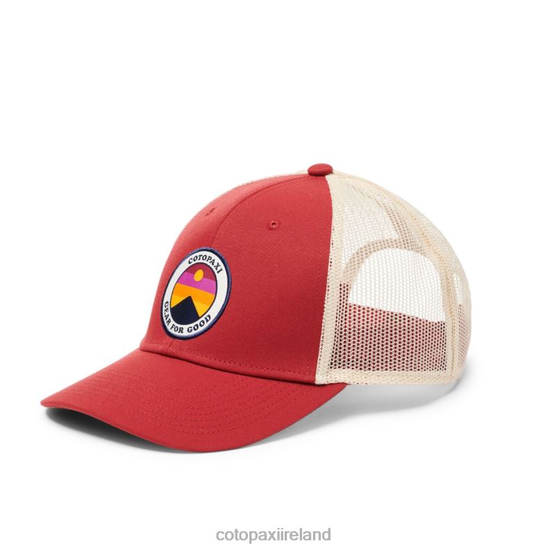 Sunny Side Trucker Hat Unisex Cotopaxi Currant VPHP4183 Accessories