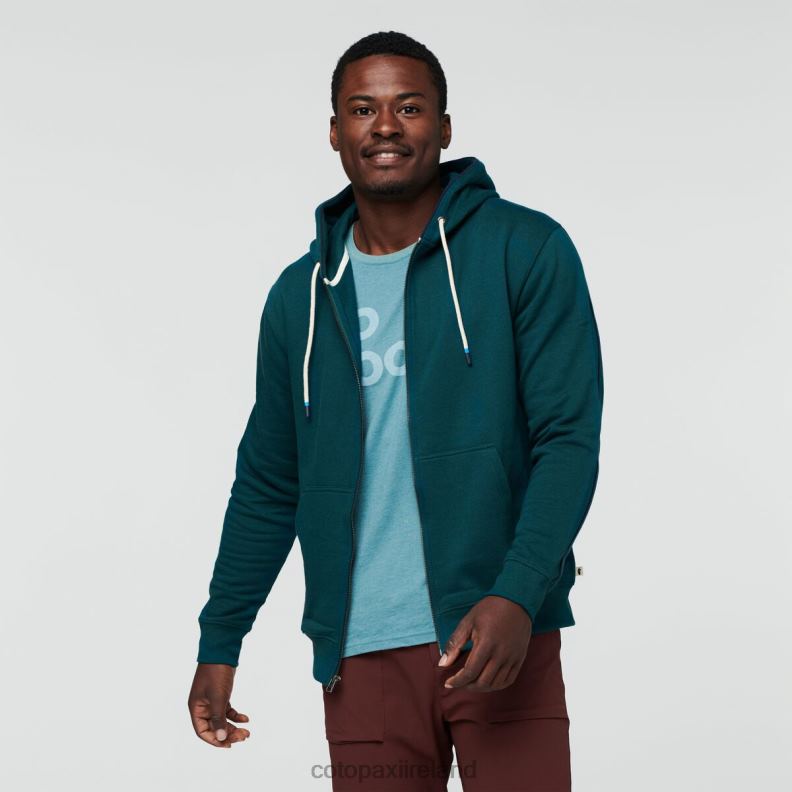 Do Good Organic Full-Zip Hoodie Men Cotopaxi Deep Ocean VPHP4138 Clothing