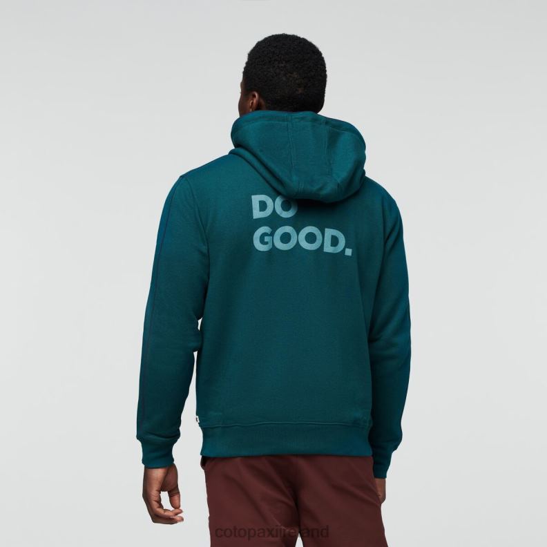 Do Good Organic Full-Zip Hoodie Men Cotopaxi Deep Ocean VPHP4138 Clothing