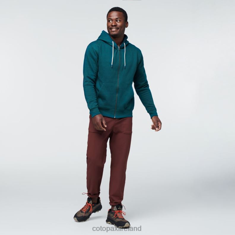 Do Good Organic Full-Zip Hoodie Men Cotopaxi Deep Ocean VPHP4138 Clothing
