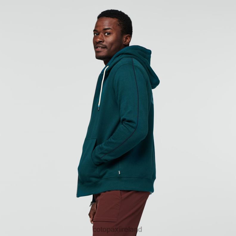 Do Good Organic Full-Zip Hoodie Men Cotopaxi Deep Ocean VPHP4138 Clothing