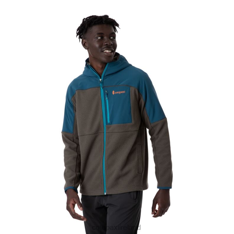 Abrazo Hooded Full-Zip Fleece Jacket Men Cotopaxi Indigo/Iron VPHP4123 Clothing