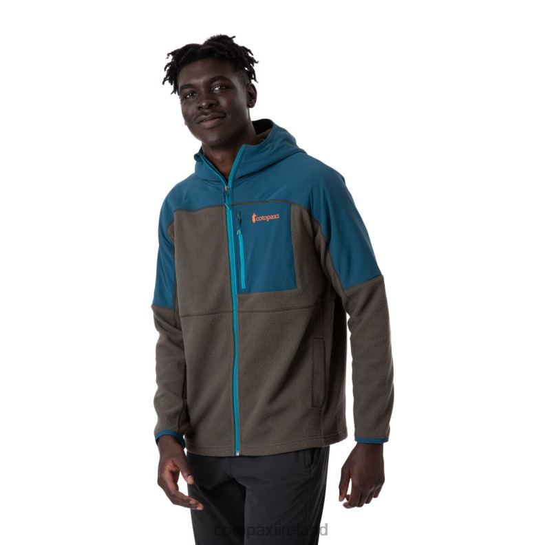 Abrazo Hooded Full-Zip Fleece Jacket Men Cotopaxi Indigo/Iron VPHP4123 Clothing