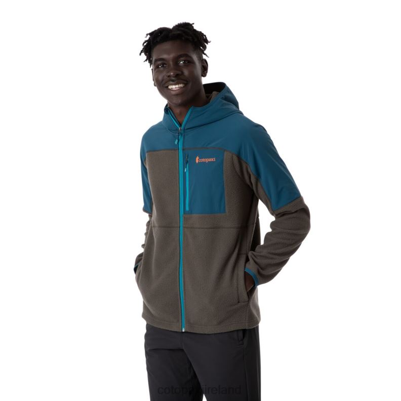 Abrazo Hooded Full-Zip Fleece Jacket Men Cotopaxi Indigo/Iron VPHP4123 Clothing