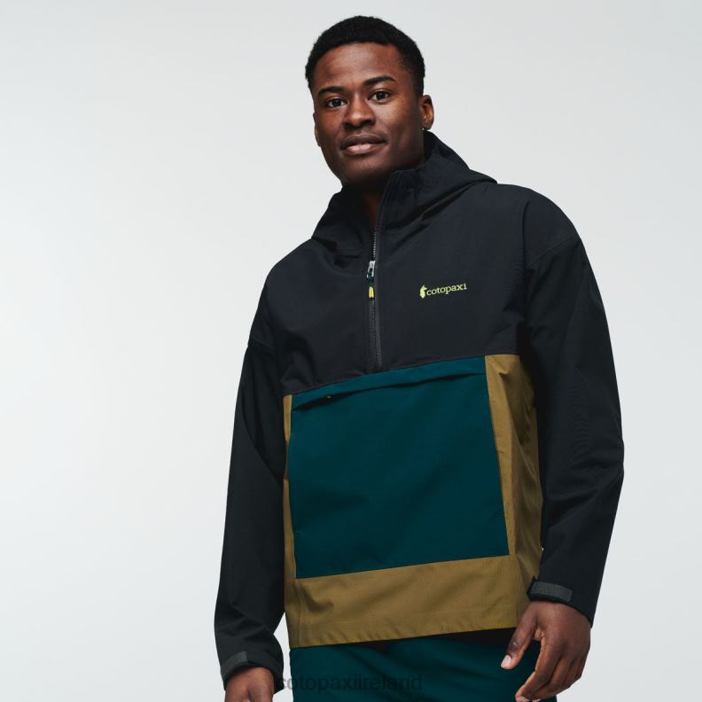 Cielo Rain Anorak Men Cotopaxi Black VPHP499 Clothing