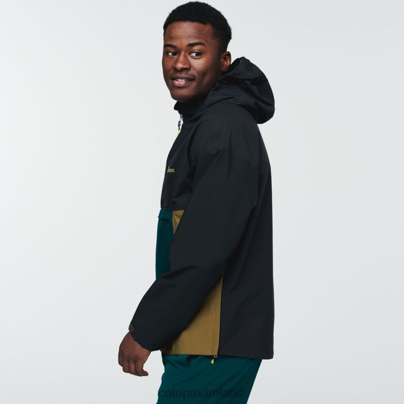 Cielo Rain Anorak Men Cotopaxi Black VPHP499 Clothing