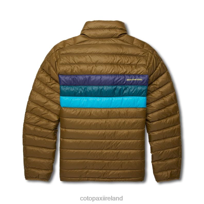 Fuego Down Pullover Men Cotopaxi Oak Stripes VPHP495 Clothing