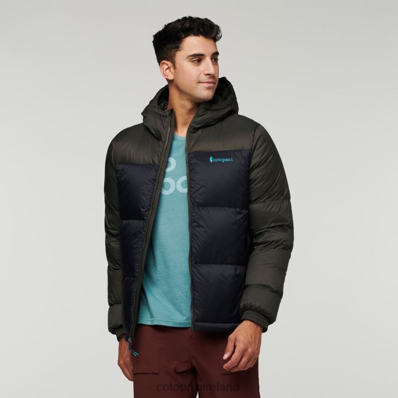 Solazo Down Hooded Jacket Men Cotopaxi Iron/Black VPHP493 Clothing