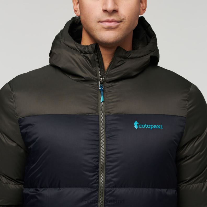 Solazo Down Hooded Jacket Men Cotopaxi Iron/Black VPHP493 Clothing
