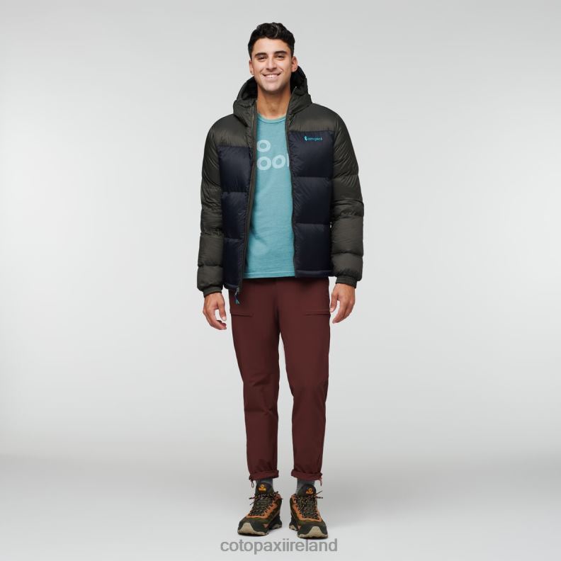 Solazo Down Hooded Jacket Men Cotopaxi Iron/Black VPHP493 Clothing