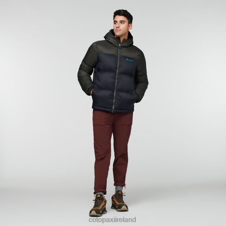 Solazo Down Hooded Jacket Men Cotopaxi Iron/Black VPHP493 Clothing