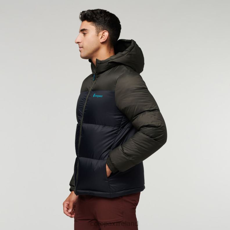 Solazo Down Hooded Jacket Men Cotopaxi Iron/Black VPHP493 Clothing