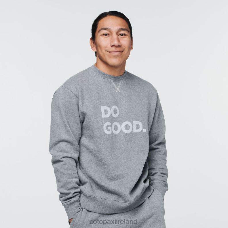 Do Good Crew Sweatshirt Men Cotopaxi Heather Grey VPHP4140 Clothing