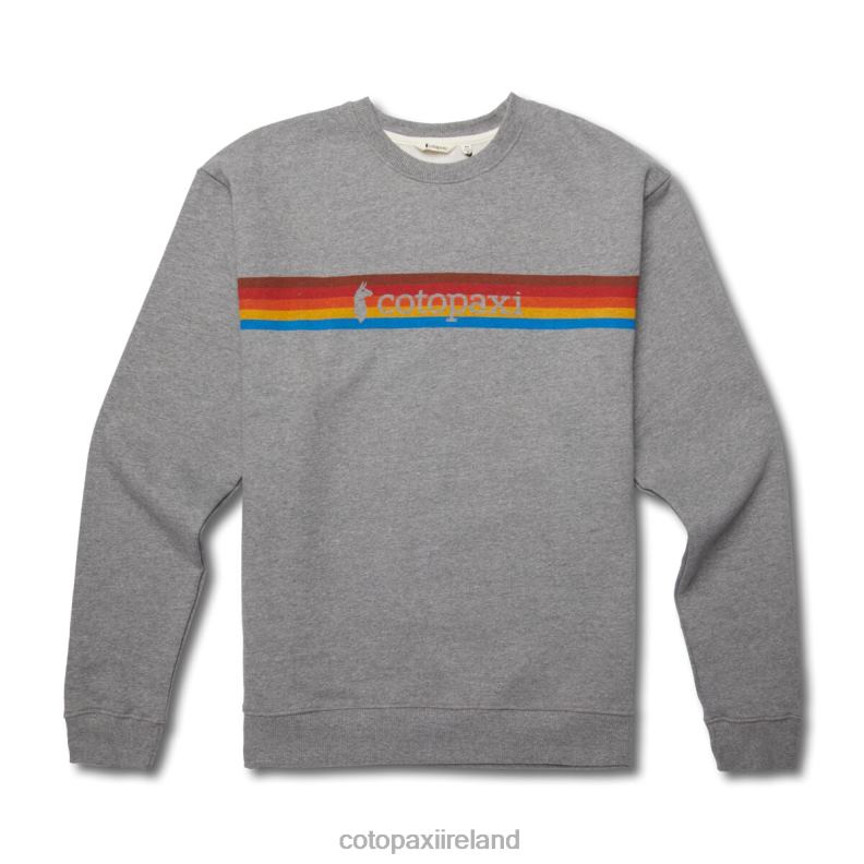 On The Horizon Organic Crew Sweatshirt Men Cotopaxi Heather Grey VPHP4136 Clothing
