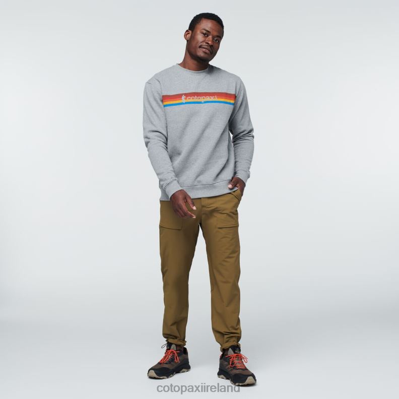 On The Horizon Organic Crew Sweatshirt Men Cotopaxi Heather Grey VPHP4136 Clothing