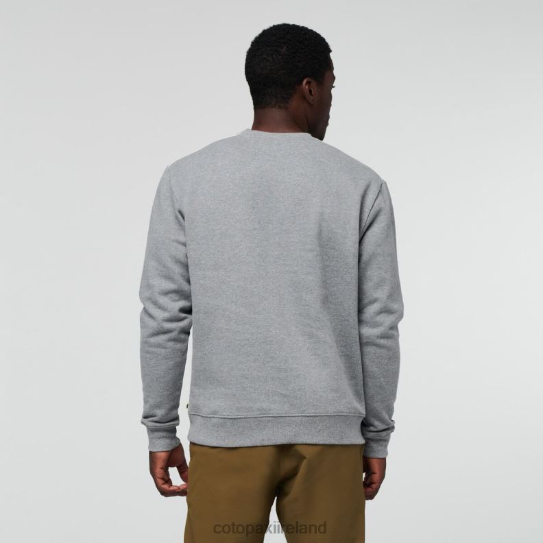 On The Horizon Organic Crew Sweatshirt Men Cotopaxi Heather Grey VPHP4136 Clothing