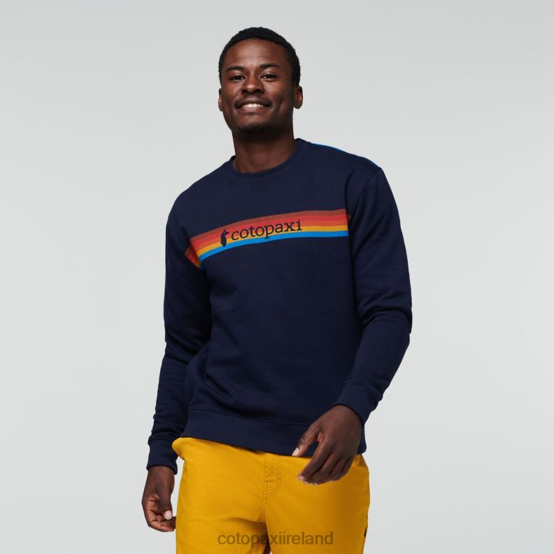 On The Horizon Organic Crew Sweatshirt Men Cotopaxi Maritime VPHP4135 Clothing