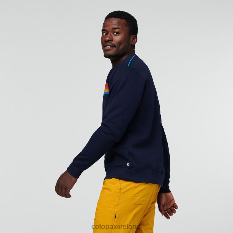 On The Horizon Organic Crew Sweatshirt Men Cotopaxi Maritime VPHP4135 Clothing
