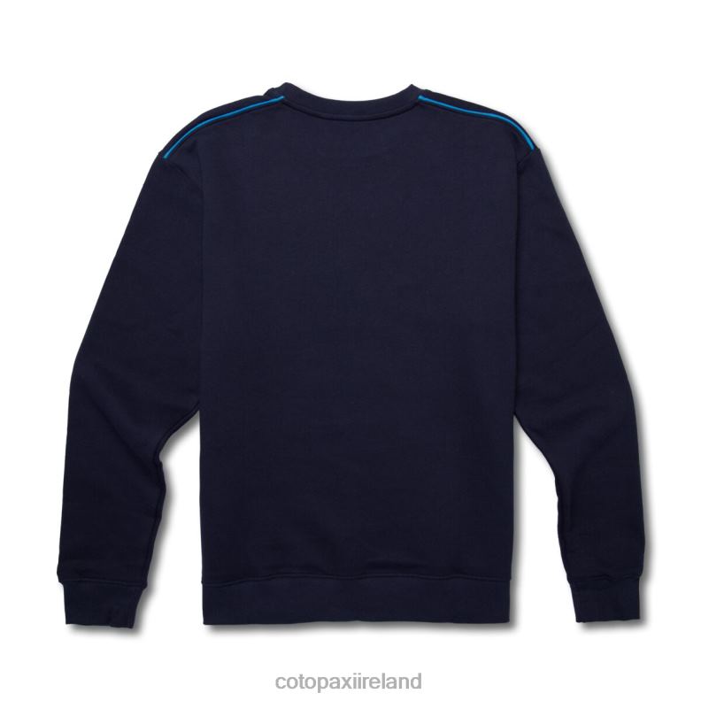 On The Horizon Organic Crew Sweatshirt Men Cotopaxi Maritime VPHP4135 Clothing