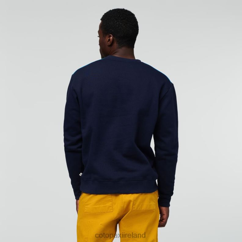 On The Horizon Organic Crew Sweatshirt Men Cotopaxi Maritime VPHP4135 Clothing