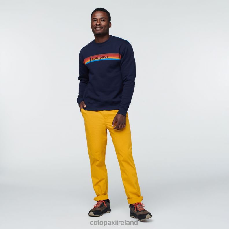 On The Horizon Organic Crew Sweatshirt Men Cotopaxi Maritime VPHP4135 Clothing