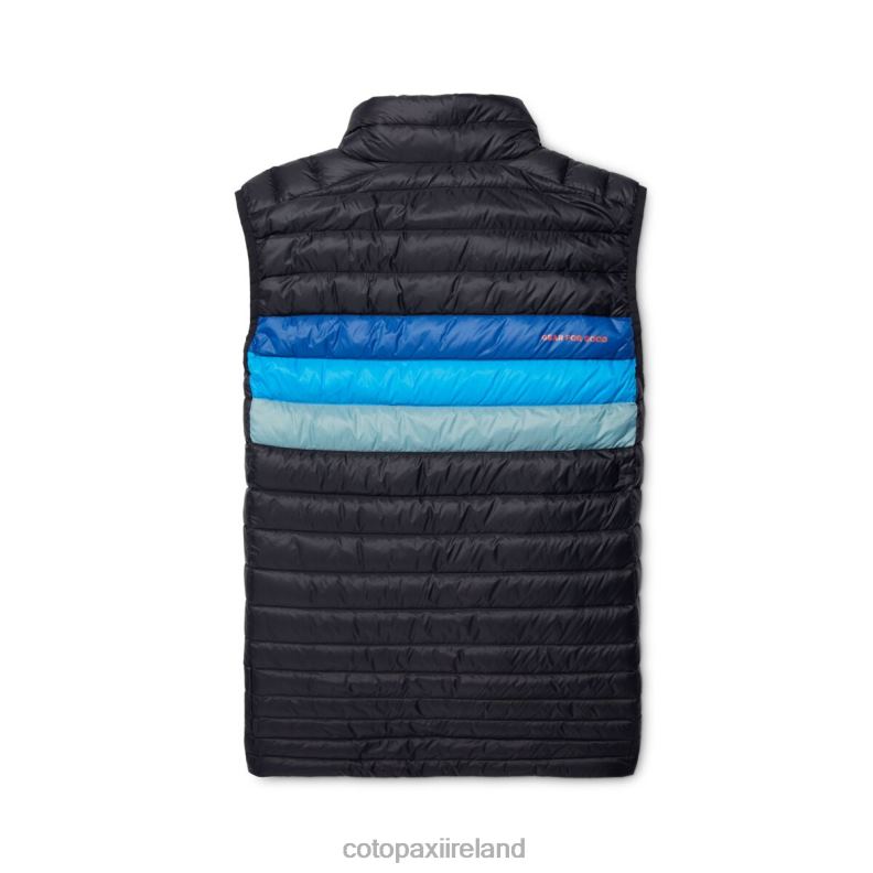 Fuego Down Vest Men Cotopaxi Black/Pacific Stripes VPHP4125 Clothing