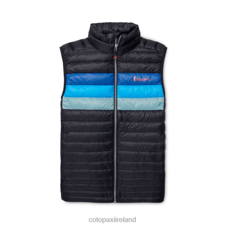 Fuego Down Vest Men Cotopaxi Black/Pacific Stripes VPHP4125 Clothing