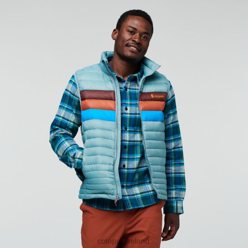 Fuego Down Vest Men Cotopaxi Bluegrass Stripes VPHP4128 Clothing