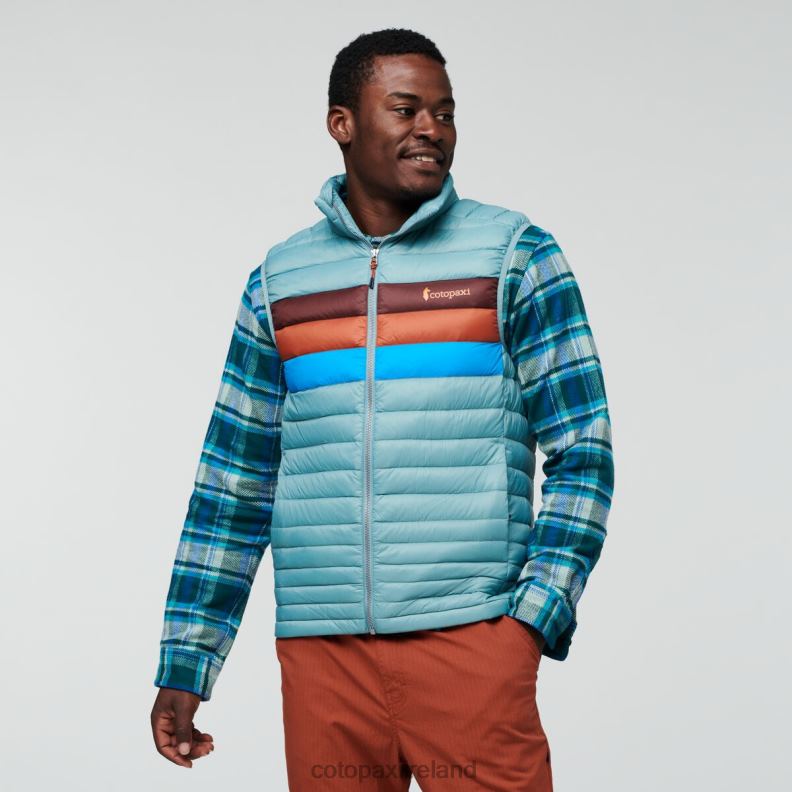 Fuego Down Vest Men Cotopaxi Bluegrass Stripes VPHP4128 Clothing