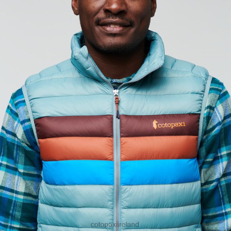 Fuego Down Vest Men Cotopaxi Bluegrass Stripes VPHP4128 Clothing