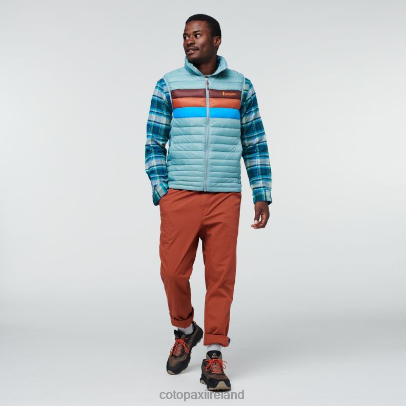 Fuego Down Vest Men Cotopaxi Bluegrass Stripes VPHP4128 Clothing