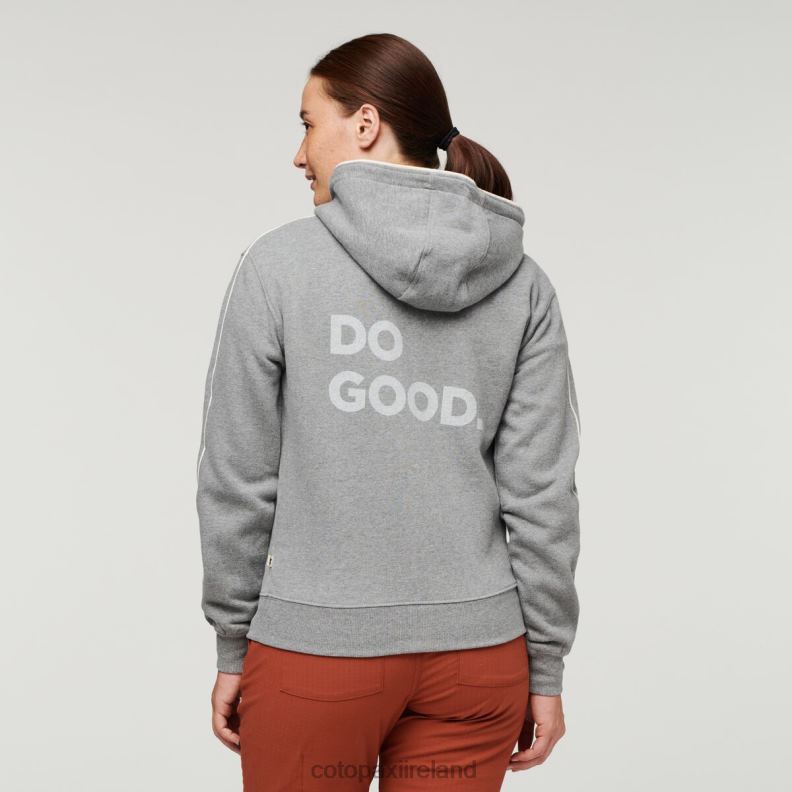 Do Good Organic Full-Zip Hoodie Women Cotopaxi Heather Grey VPHP457 Clothing