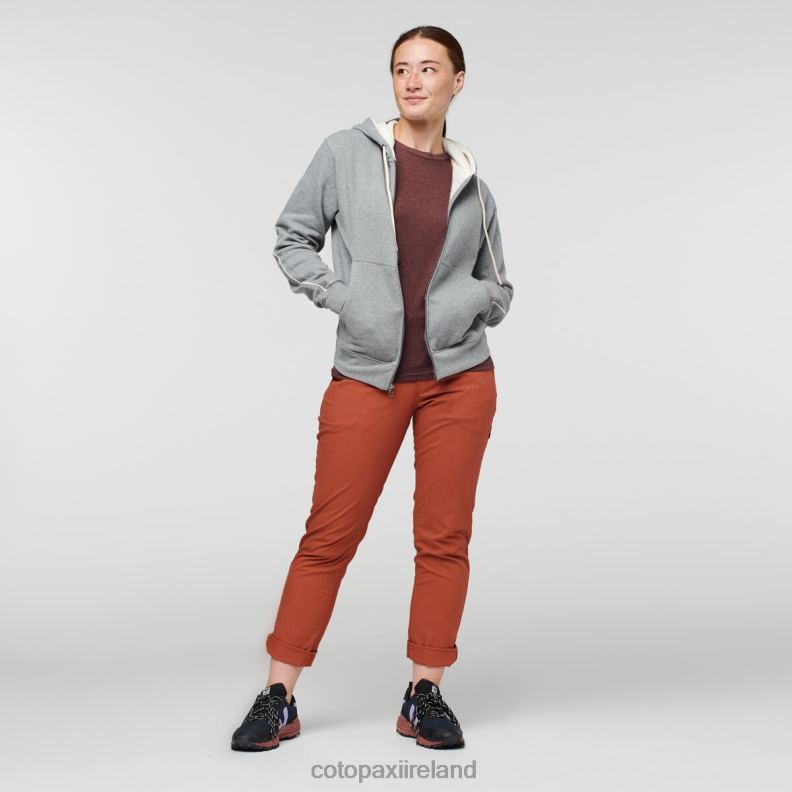 Do Good Organic Full-Zip Hoodie Women Cotopaxi Heather Grey VPHP457 Clothing