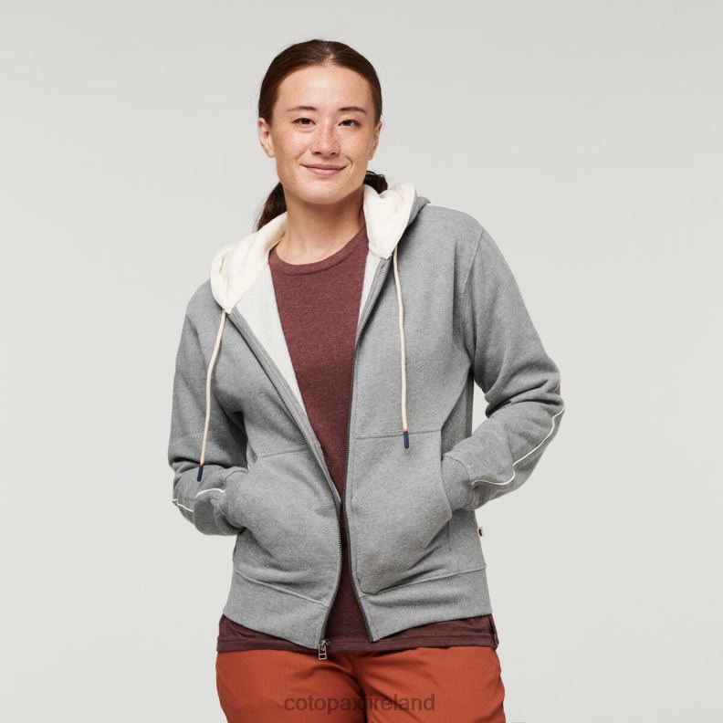 Do Good Organic Full-Zip Hoodie Women Cotopaxi Heather Grey VPHP457 Clothing