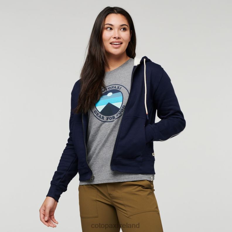 Do Good Organic Full-Zip Hoodie Women Cotopaxi Maritime VPHP458 Clothing