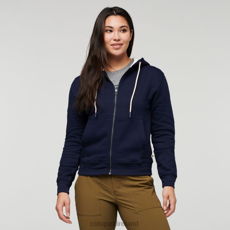 Do Good Organic Full-Zip Hoodie Women Cotopaxi Maritime VPHP458 Clothing