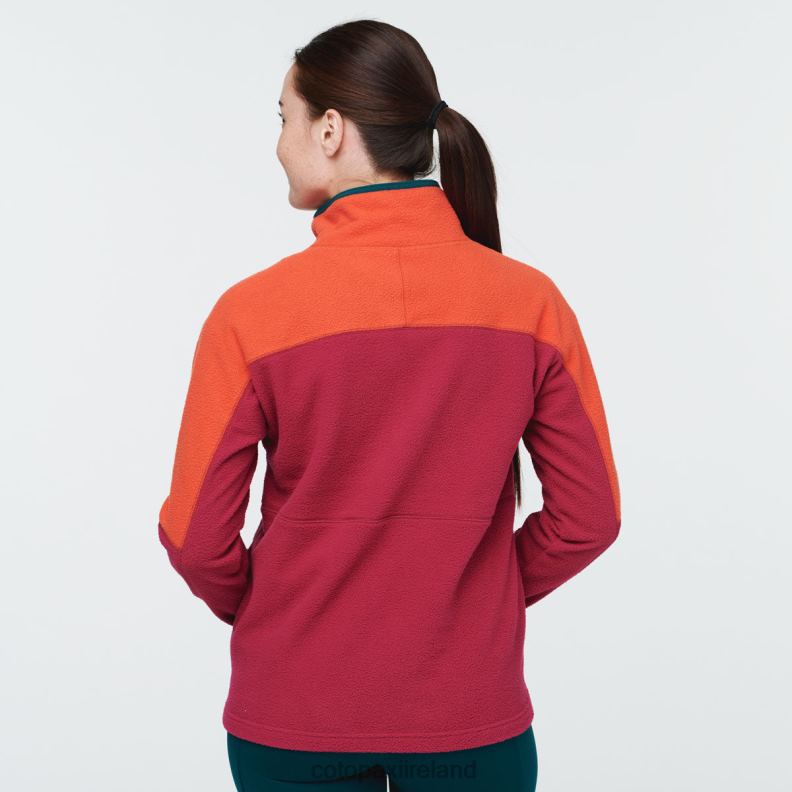 Abrazo Half-Zip Fleece Jacket Women Cotopaxi Canyon/Raspberry VPHP433 Clothing