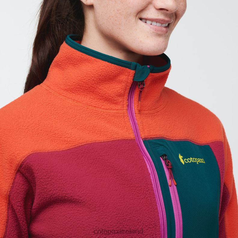 Abrazo Half-Zip Fleece Jacket Women Cotopaxi Canyon/Raspberry VPHP433 Clothing