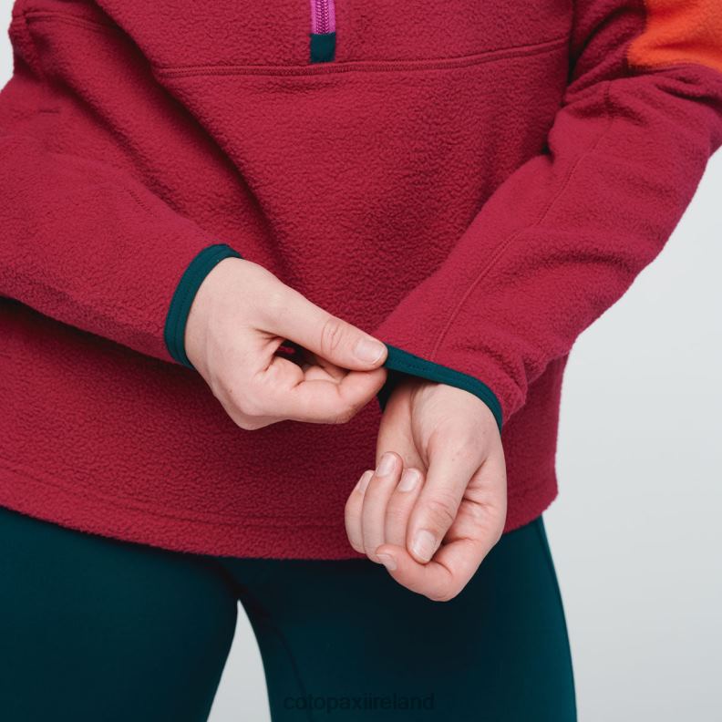 Abrazo Half-Zip Fleece Jacket Women Cotopaxi Canyon/Raspberry VPHP433 Clothing