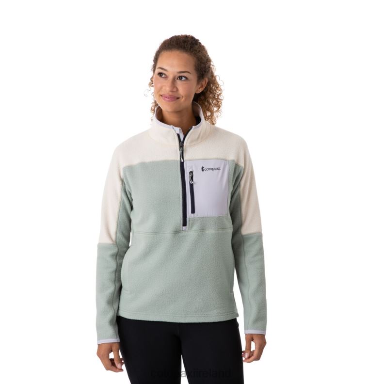 Abrazo Half-Zip Fleece Jacket Women Cotopaxi Cream/Brush VPHP439 Clothing