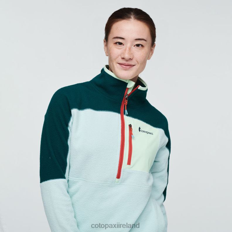 Abrazo Half-Zip Fleece Jacket Women Cotopaxi Deep Ocean/Ice VPHP434 Clothing