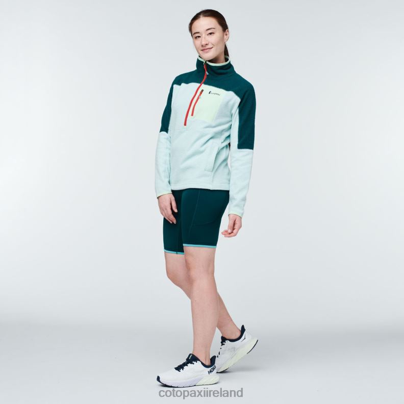 Abrazo Half-Zip Fleece Jacket Women Cotopaxi Deep Ocean/Ice VPHP434 Clothing