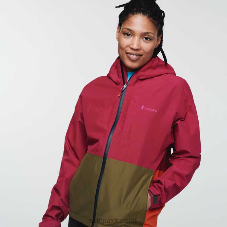 Cielo Rain Jacket Women Cotopaxi Raspberry VPHP410 Clothing