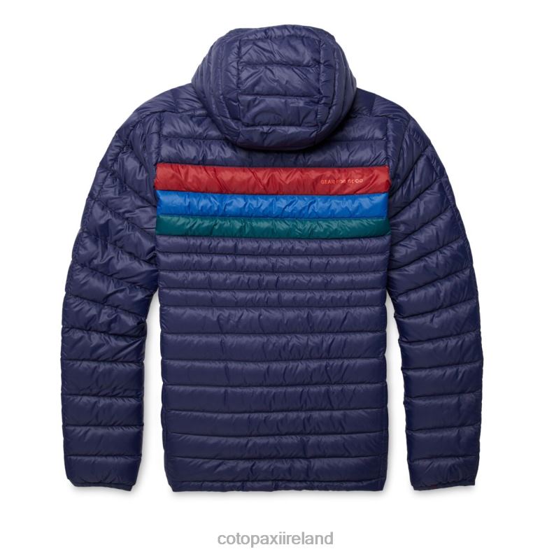 Fuego Down Hooded Pullover Women Cotopaxi Maritime Stripes VPHP43 Clothing