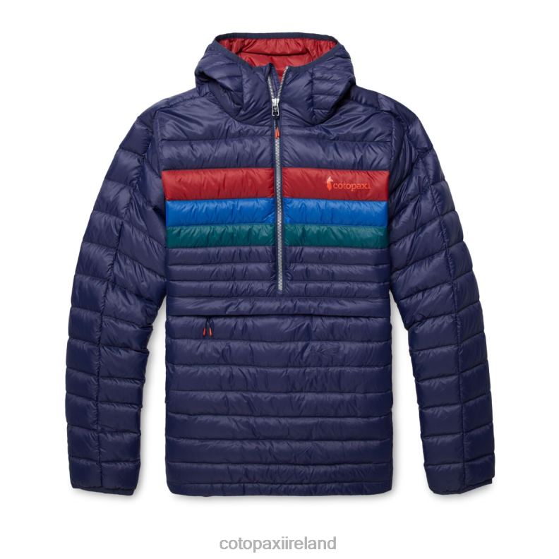 Fuego Down Hooded Pullover Women Cotopaxi Maritime Stripes VPHP43 Clothing
