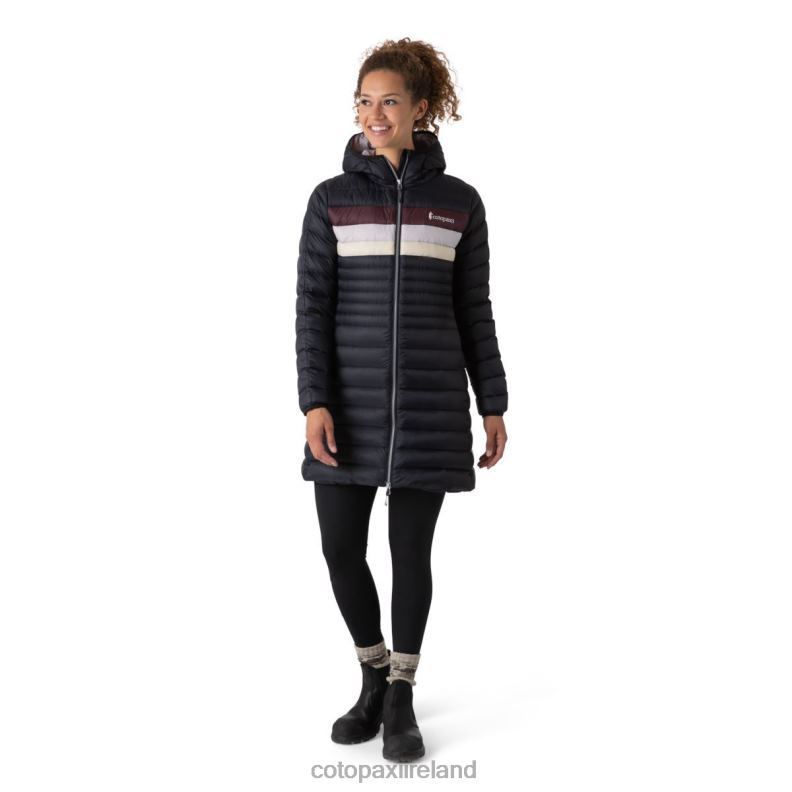Fuego Down Parka Women Cotopaxi Black Stripes VPHP427 Clothing