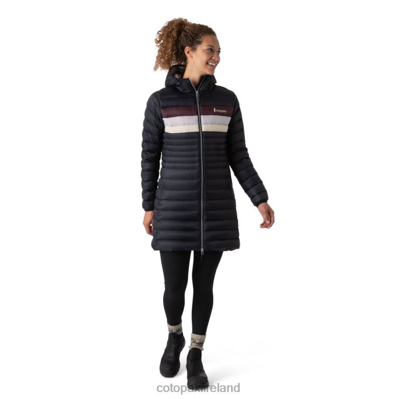Fuego Down Parka Women Cotopaxi Black Stripes VPHP427 Clothing