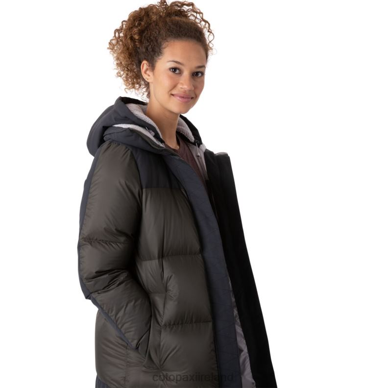 Solazo Down Parka Women Cotopaxi Black/Iron VPHP428 Clothing